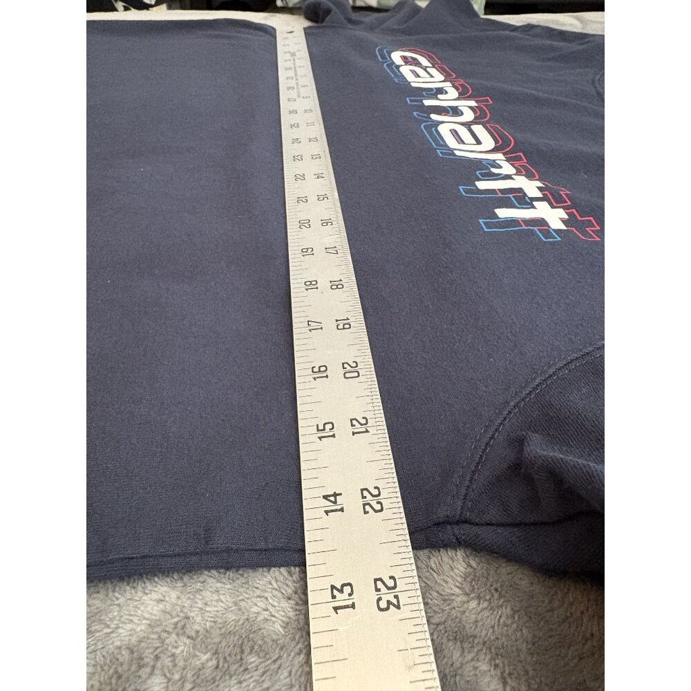 Carhartt Men's Loose Fit Logo Graphic T-Shirt Size M Navy Blue 100% Cotton - Picture 8 of 9